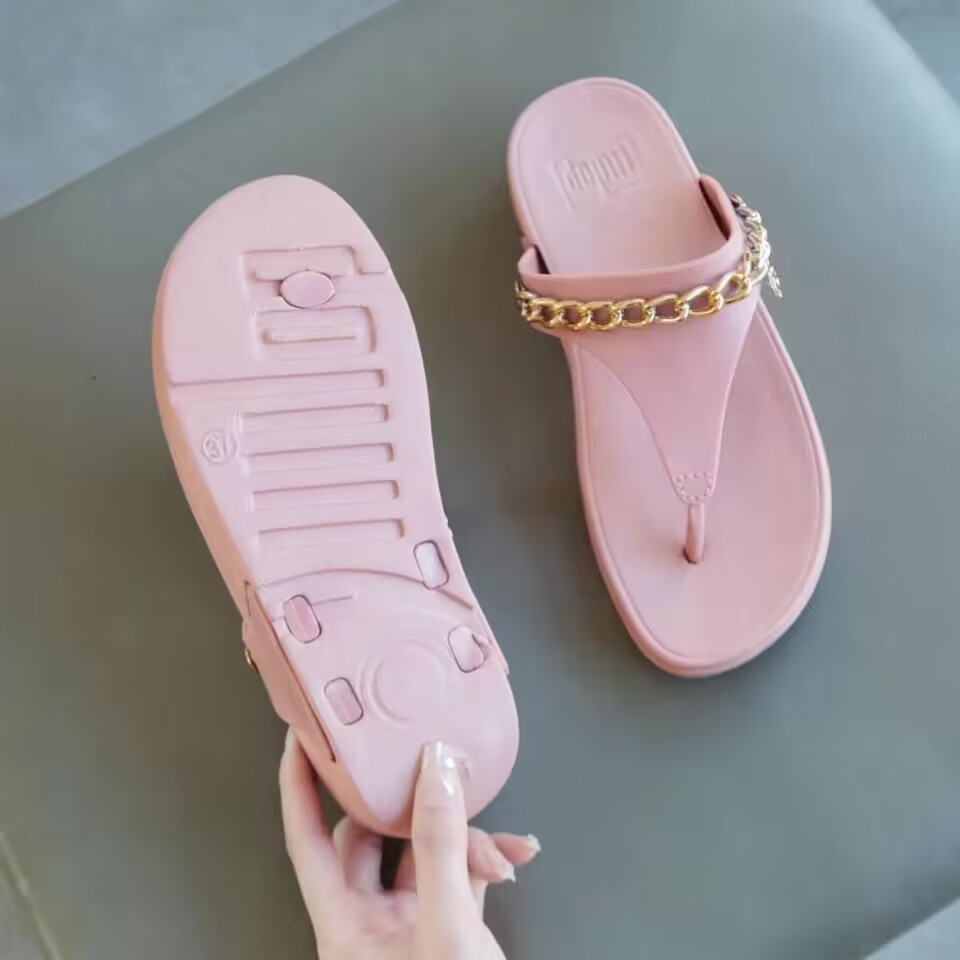 Summer Women's Platform Slippers High Quality Comfortable Soft Home Non-Slip Outdoor Beautiful Leisure Shopping Sandals