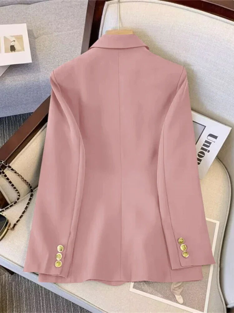 Blazer for Women Spring Autumn in Slim Korean Fashion Outerwears Loose Womens Jacket Office Lady Women Blazer Coats 240228