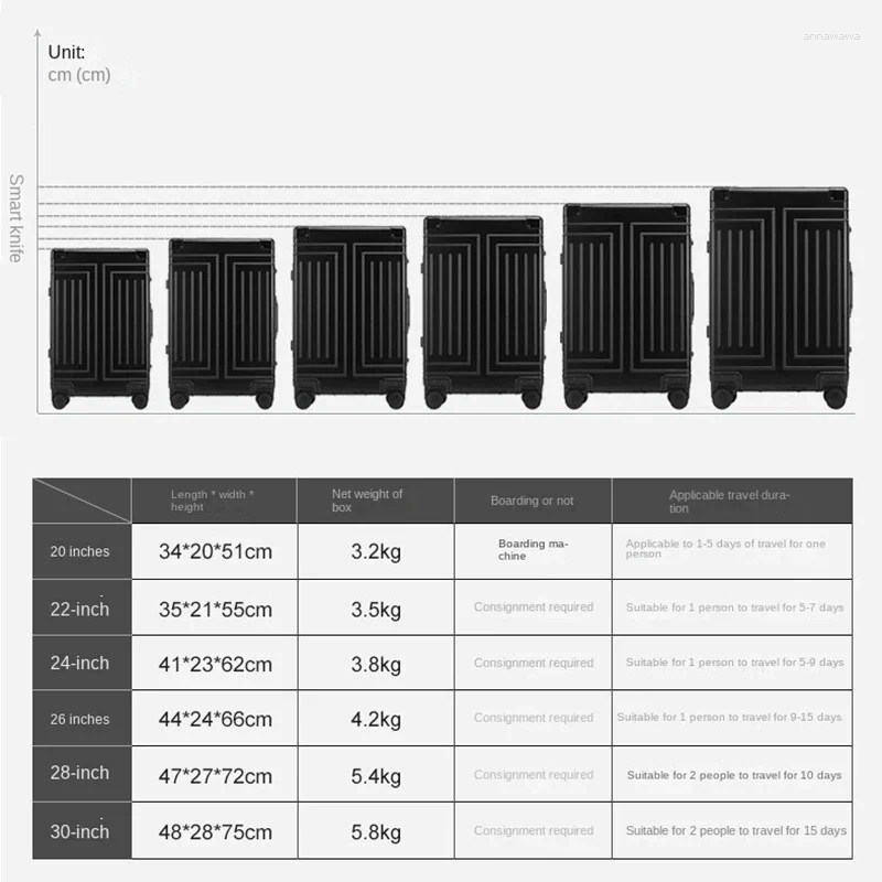 Suitcases 2024 Selling Aluminum Travel Suitcase Hard Trolly Case Aluminium Luggage 20"24"26"29" Inch