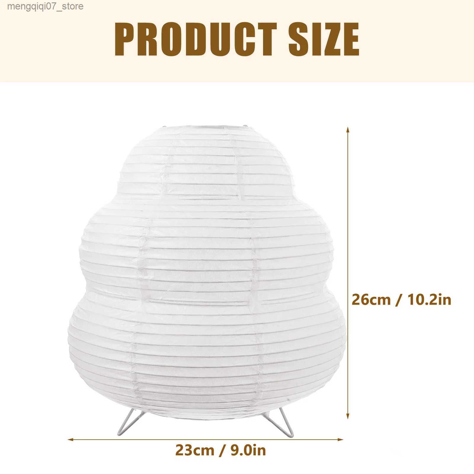Lamps Shades Beaupretty Bedside Table Lamp White Rice Paper Lantern Desk Floor Night Light Bedroom Living Room Office Plug L240311