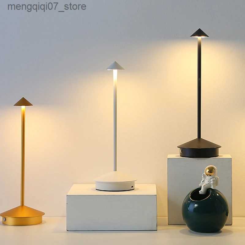 Lamps Shades Cmoonfall Luminaria De Mesa Wireless Led Bedside Table Lamp Rechargerble For Bedroom Decoration Chambre Design Desk Night Lights L240311