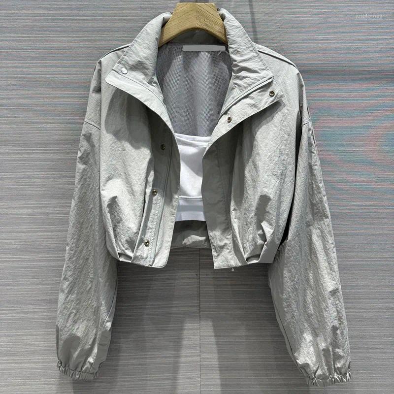 Women's Two Piece Pants Sportswear Casual Girl Windproof Short Windbreaker Vest Elastic Leggings Three-piece Spring and Autumn