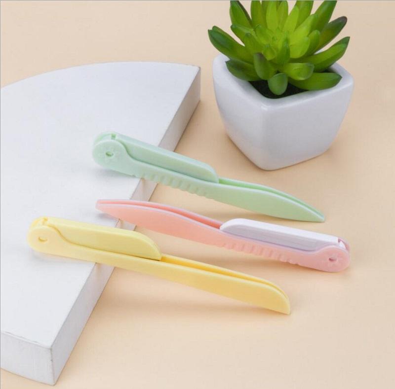 Steel Blade Face Eyebrow Hair Removal Razor Trimmer Shaper Shaver Makeup Tools Eyebrow Trimmer Fast Ship ZZ