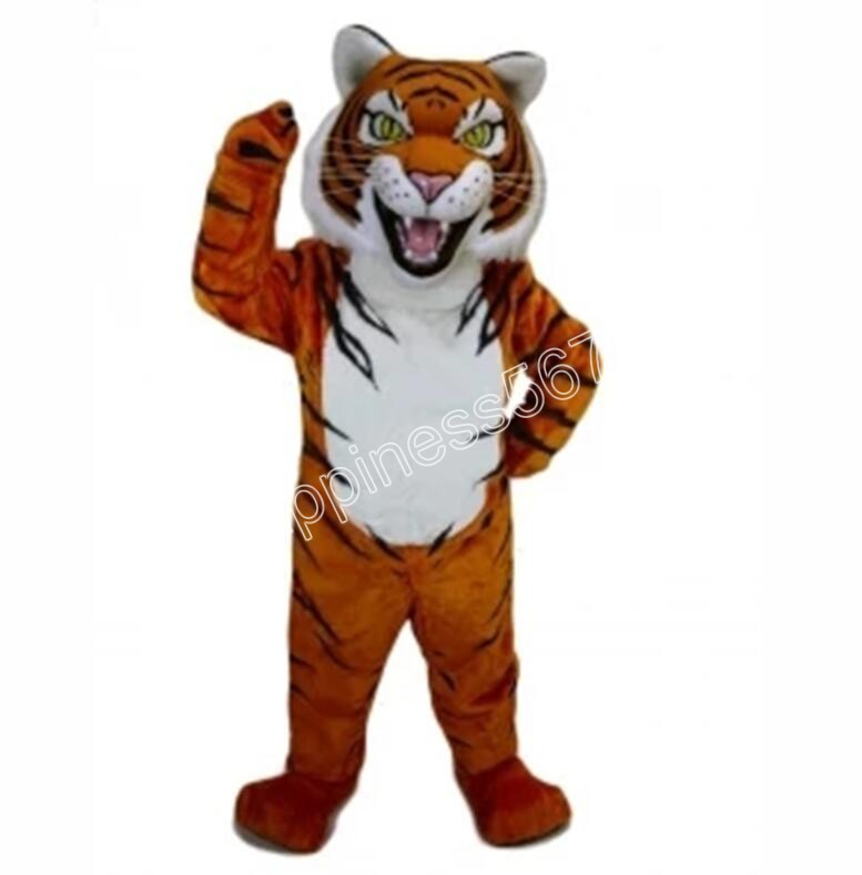 2024 New Adult Cute Tiger Mascot Costumes high quality Cartoon Character Outfit Suit Carnival Adults Size Halloween Christmas Party Carnival Party