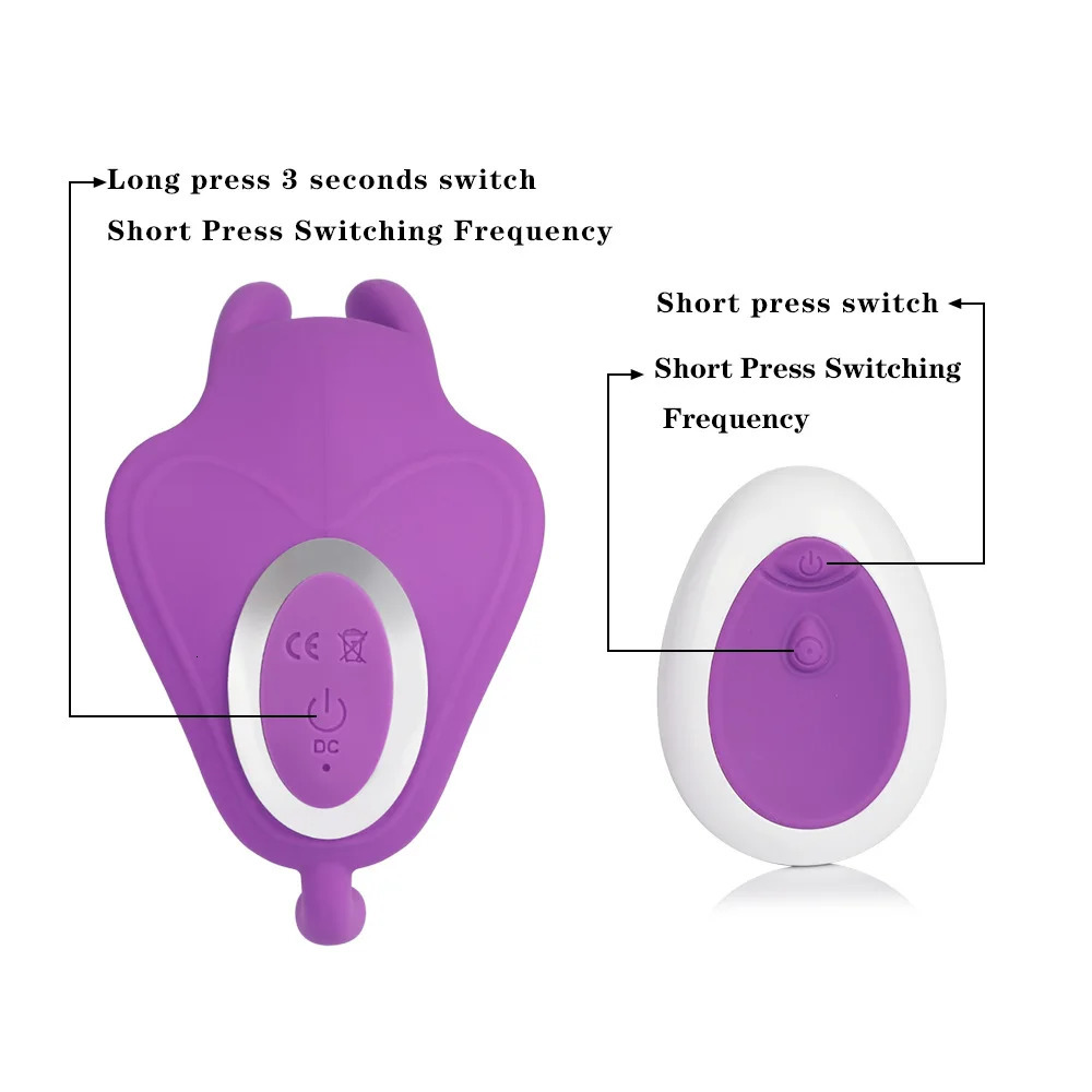 Wearable Dildo Vibrator G Spot Clitoris Stimulator Butterfly Vibrating Panties Erotic Toy Adult Toy for Women Orgasm Masturbator 240307