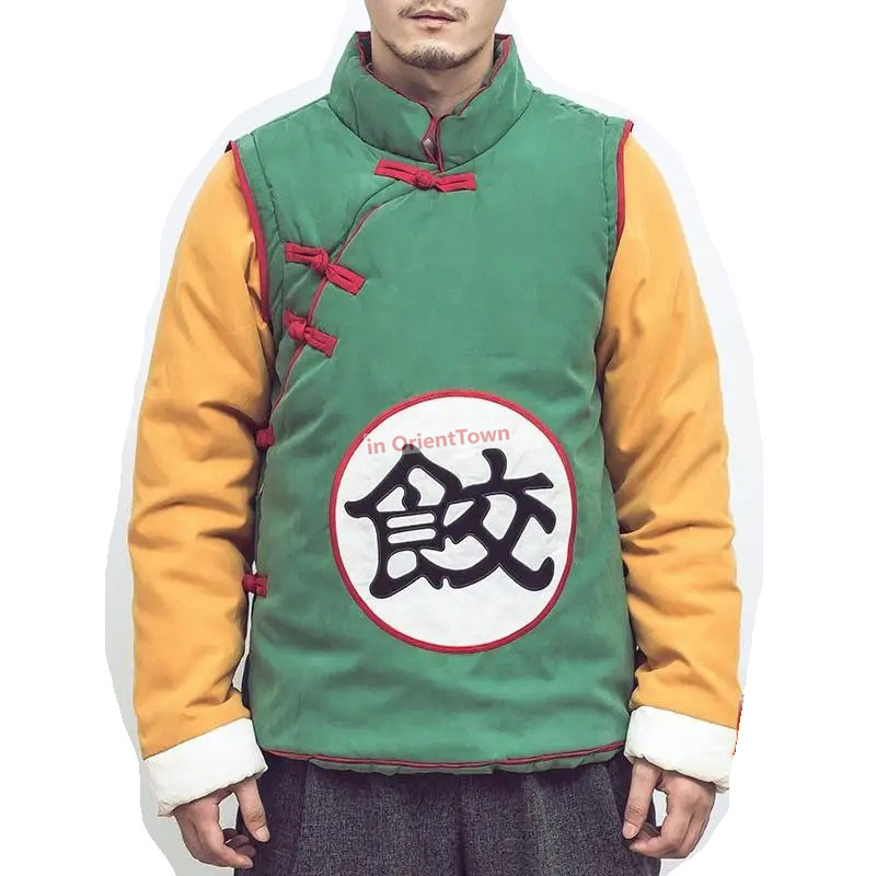 Chinese Style Chiaotzu Cosplay Costume Winter Thick Cotton-padded Jacket Coat Adult Children Halloween Carnival Party Costume