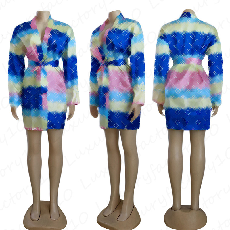 Mix 6 Styles Women Sleeping Robe Online Pajama Nightwear Shower Robe Supplier Size-S-2XL