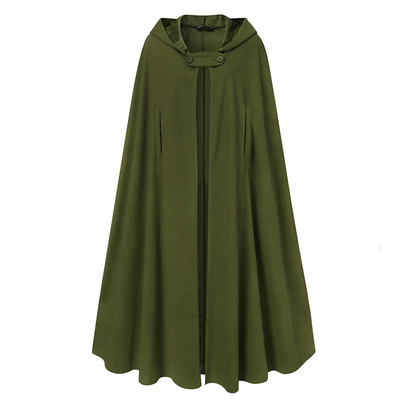 Stylish Long Cape Cloak ZANZEA Women Hooded Wool Blend Cloak Coat Autumn Hoodies Poncho Warm Cosplay Jackets Outwear Windbreaker 240309