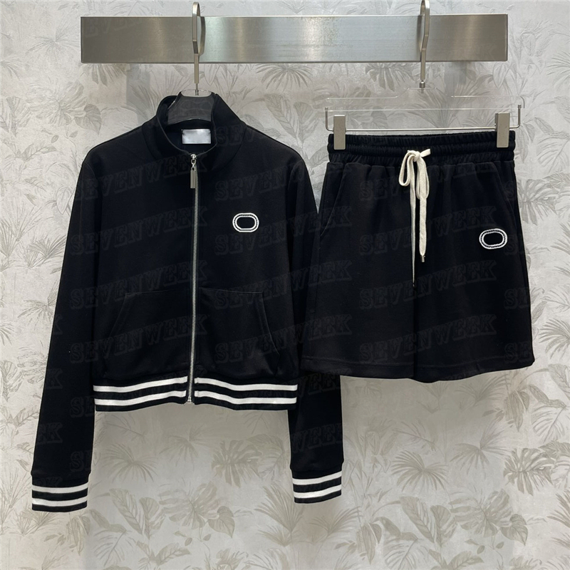 Embroidered Patterns Baseball Jacket Shorts Womens Tracksuits Classic Fashion Sports Pants Zipper Coat Sportswear