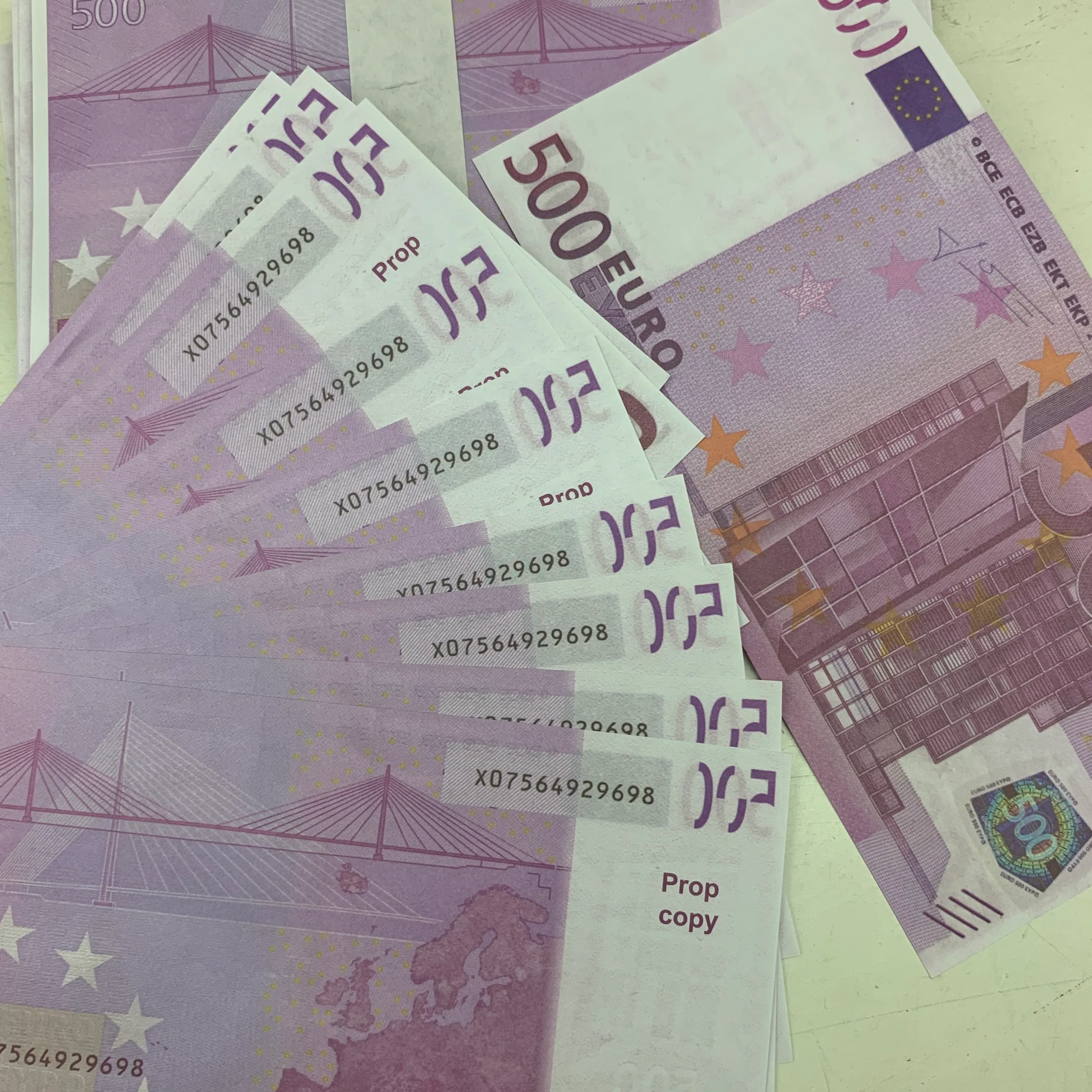 1:2 Party Festive Fake Supplies Prop Euro 10 Copy Quality 100 20 Top Money Cash Toys Notes Actual 50 Size Ecufb