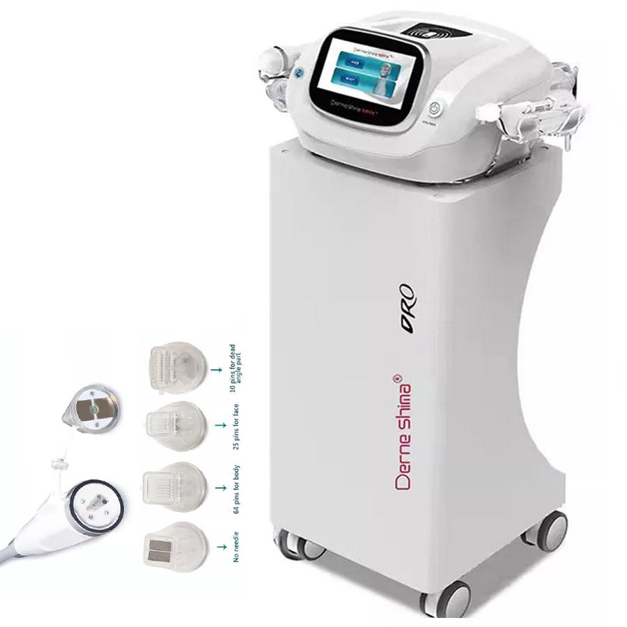 Dermashine 4th Generation Rf Gold Microneedle Skin Tightening Anti-aging Micro Needle Injector Mesotherapy Machine Facial Injection Gun