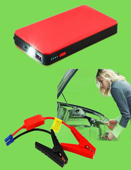 20000mAh Car Jump Starter Ultrathin Emergency Starting Power Supply for Motorcycle Mobile Phone Computer Digital Charging 12V Dev