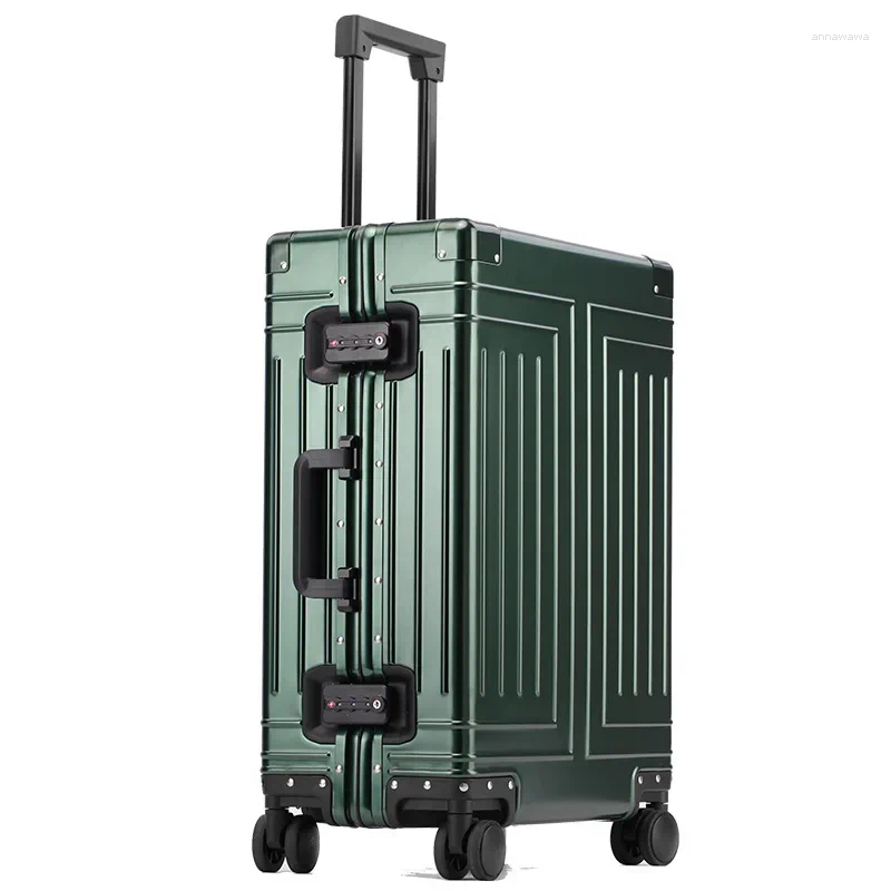 Suitcases 2024 Selling Aluminum Travel Suitcase Hard Trolly Case Aluminium Luggage 20"24"26"29" Inch