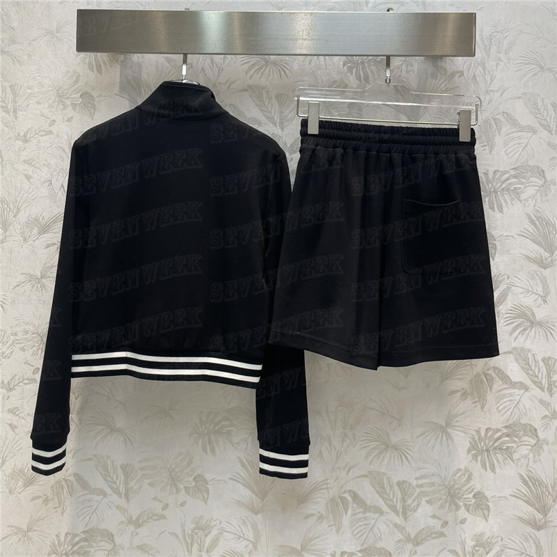 Embroidered Patterns Baseball Jacket Shorts Womens Tracksuits Classic Fashion Sports Pants Zipper Coat Sportswear