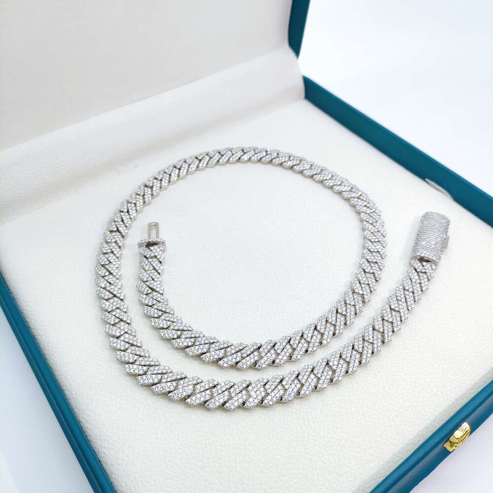 Sell Iced Out Cuban Link Vvs Diamond Hip Hop 10mm Moissanite Cuban Chain