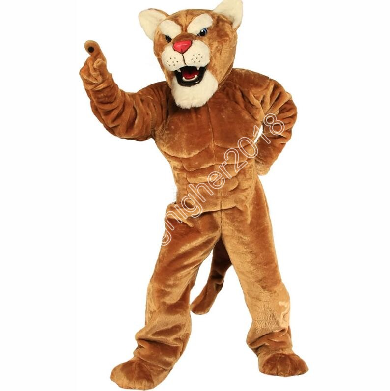 Hot Sales Panther Corby Cougar Mascot Costume Carnival Party Stage Performance Fancy Dress for Men Women Halloween Costume