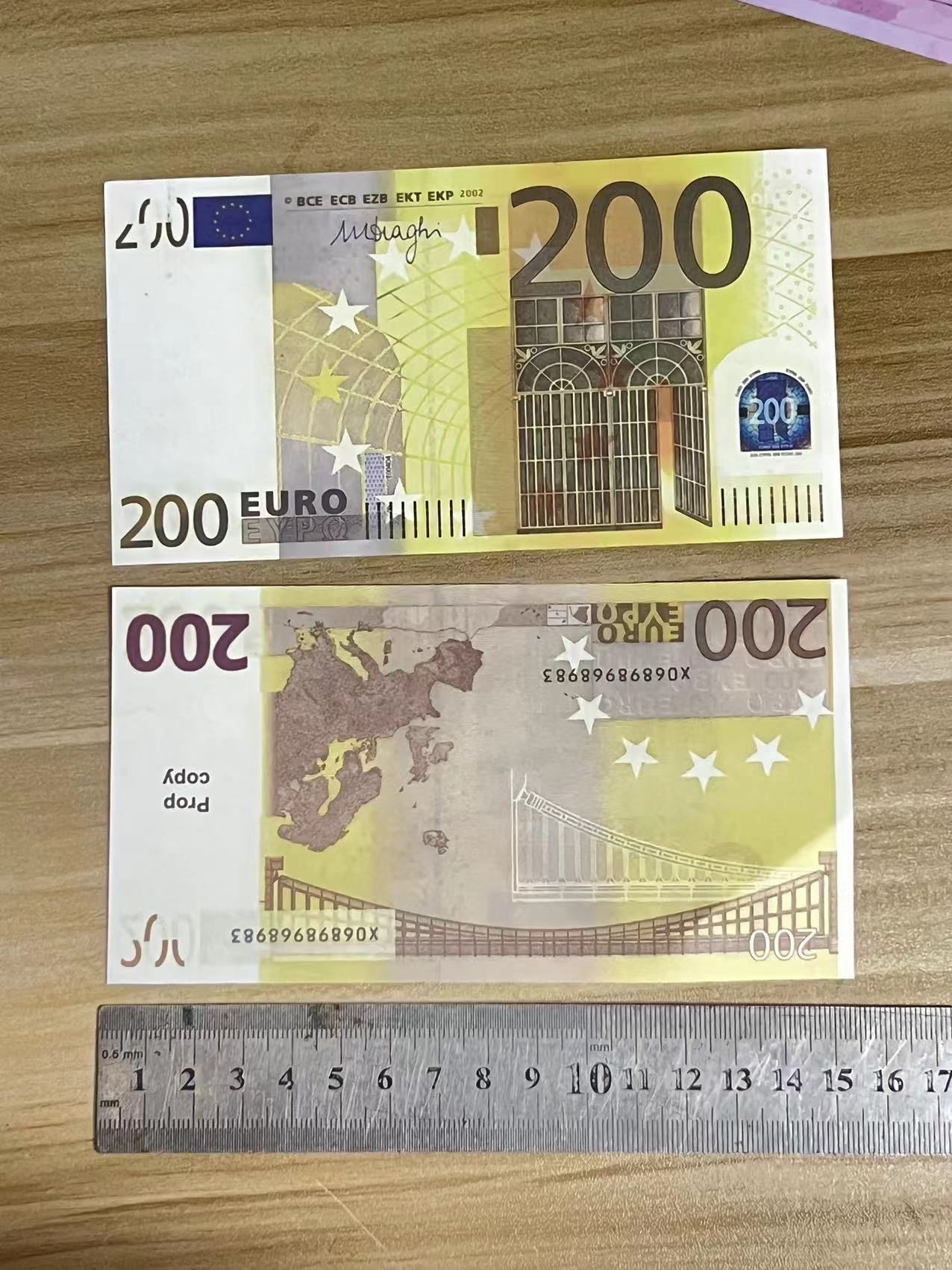 1:2 Party Festive Fake Supplies Prop Euro 10 Copy Quality 100 20 Top Money Cash Toys Notes Actual 50 Size Ecufb