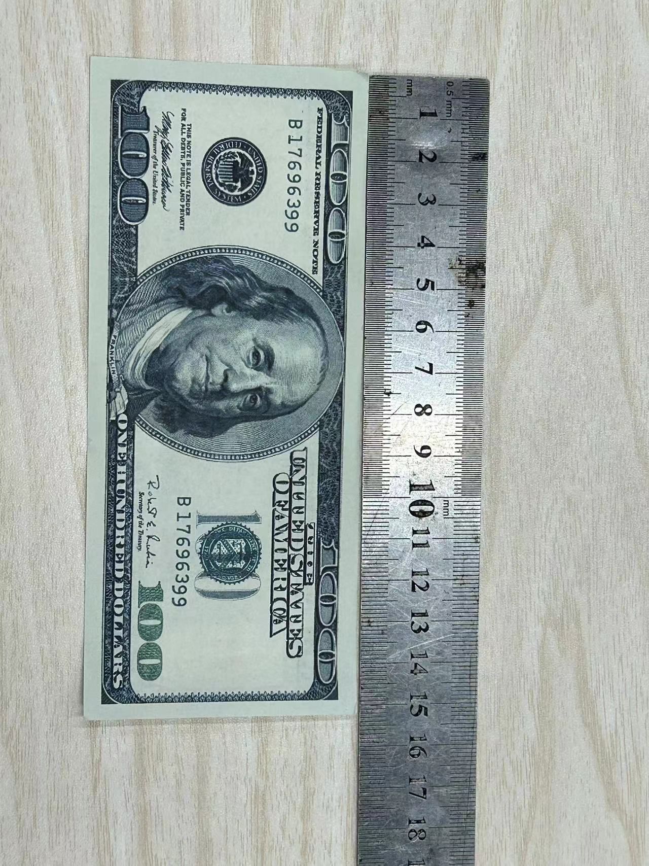 Party Props, Ockjx Actual Size Banknotes, 1:2 size copy US Money Simulated Bar Dollar Copy Props And Gpgsn