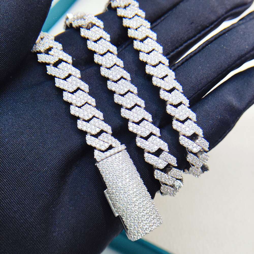 Sell Iced Out Cuban Link Vvs Diamond Hip Hop 10mm Moissanite Cuban Chain