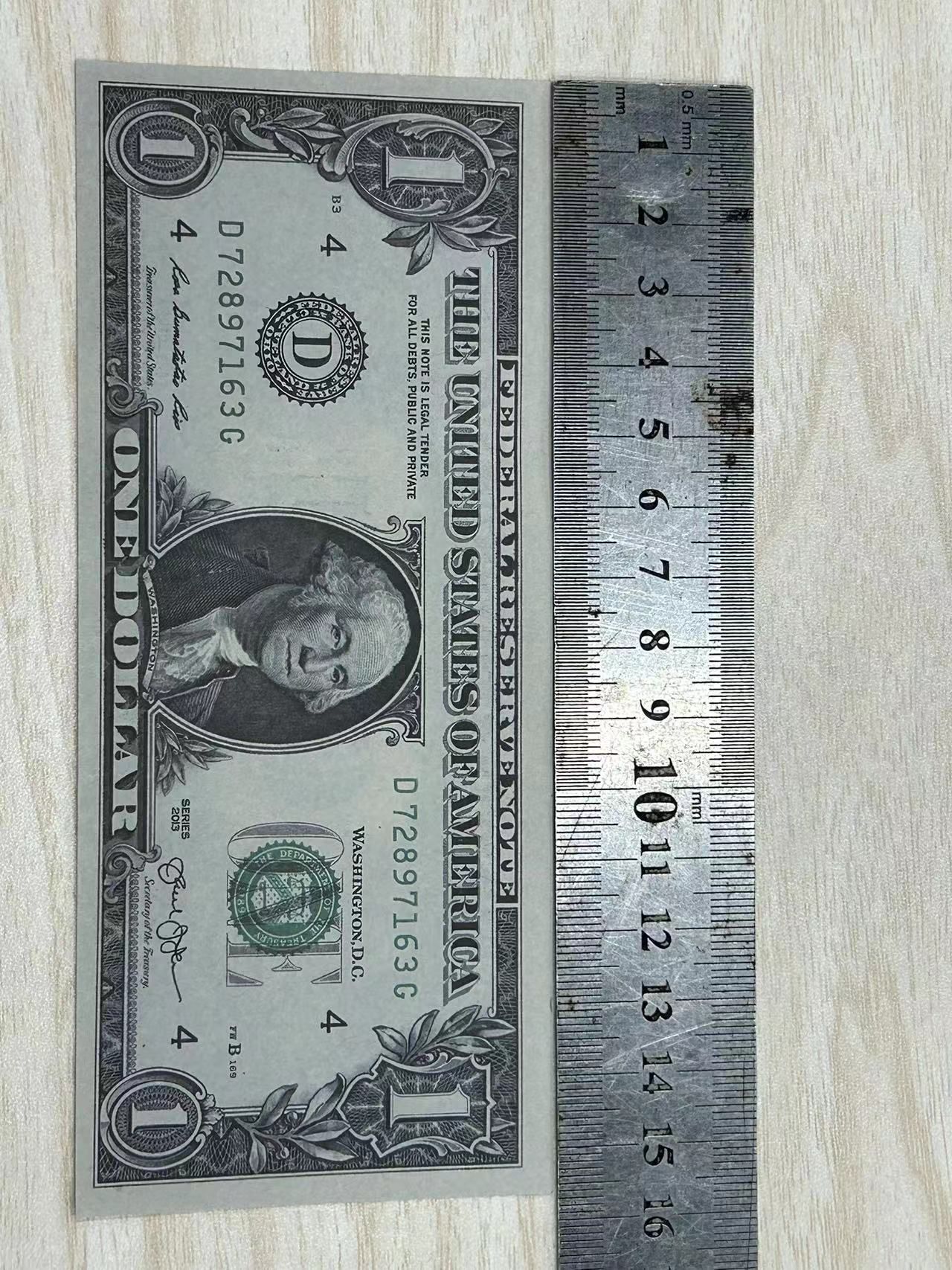 Party Props, Ockjx Actual Size Banknotes, 1:2 size copy US Money Simulated Bar Dollar Copy Props And Gpgsn