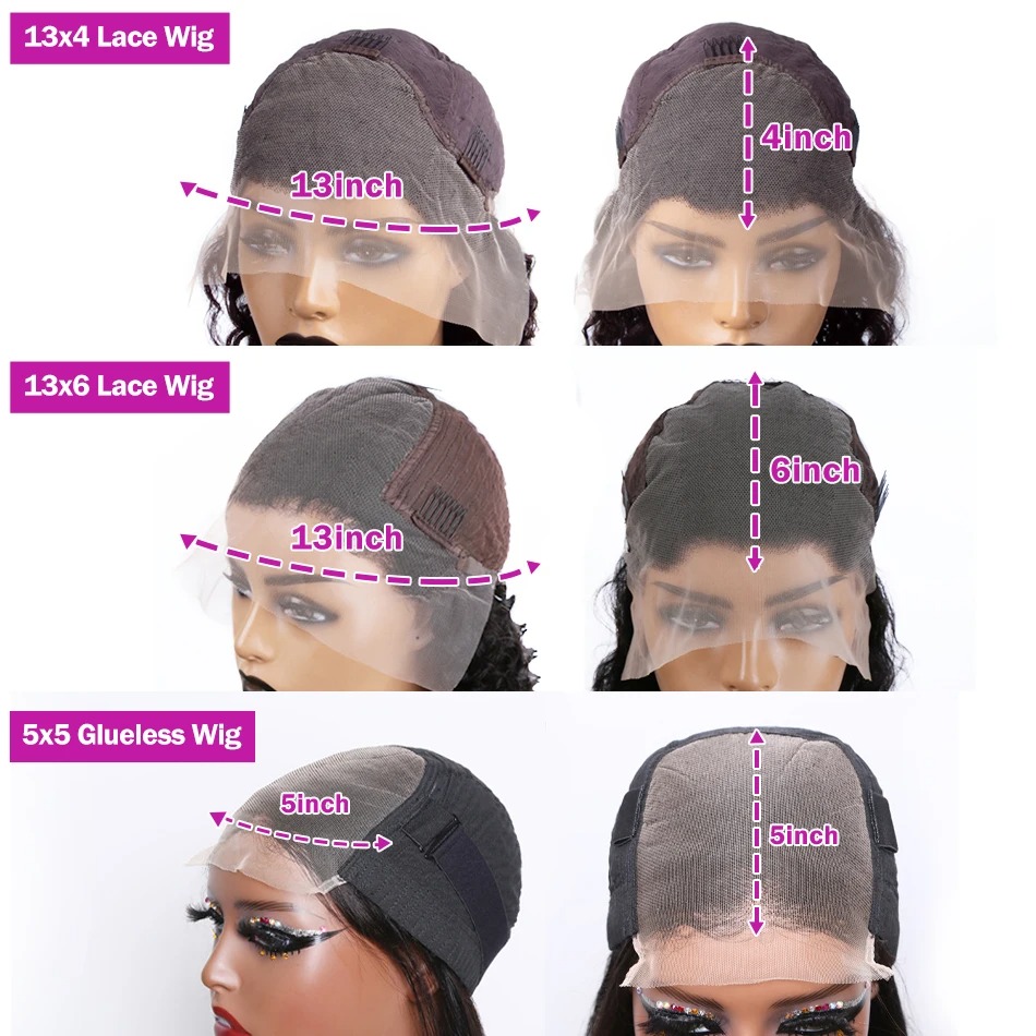13x6 Hd Lace Front Wigs 30 40Inch Bone Straight Human Hair Brazilian 5x5 Closure Glueless Wig for Women