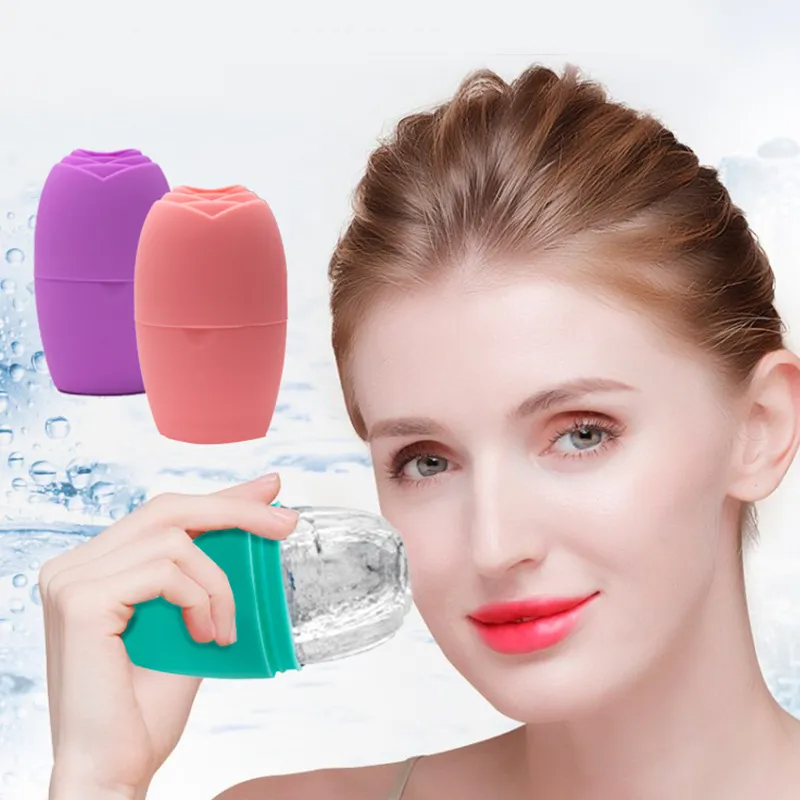 Lifting Contouring Tool Silicone Ice Cube Trays Globe Ices Balls Face Massager Facial Roller Reduce Acne Bolas De Hielo Globe Silikon-eiswurfelschalen