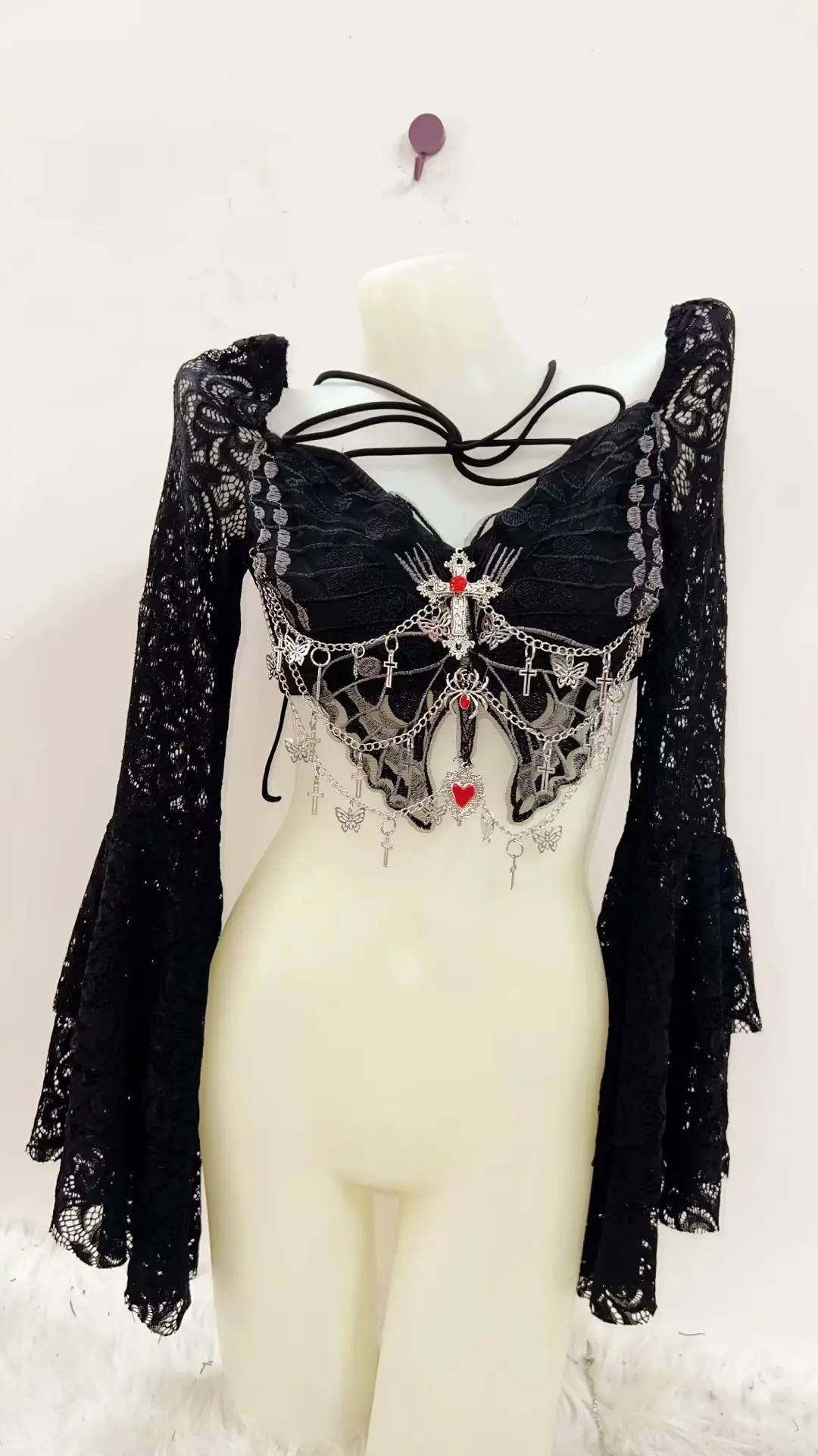 gothic clothes y2k clothes Cross Tops Gothic shirt Punk shirt y2k t shirt harajuku fashion y2k top e girl clothes sexy top 240228