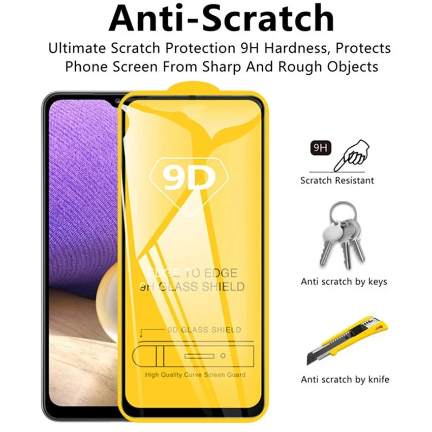 3Pack 9D Screen Protector For Xiaomi Redmi 14R 14C 13 13C 12 12C 10C 10S 9A 9C 9T Mi 14 13 14T 13T 12T 11T Pro 11I 11Lite 12Lite Full Cover Clear Temp