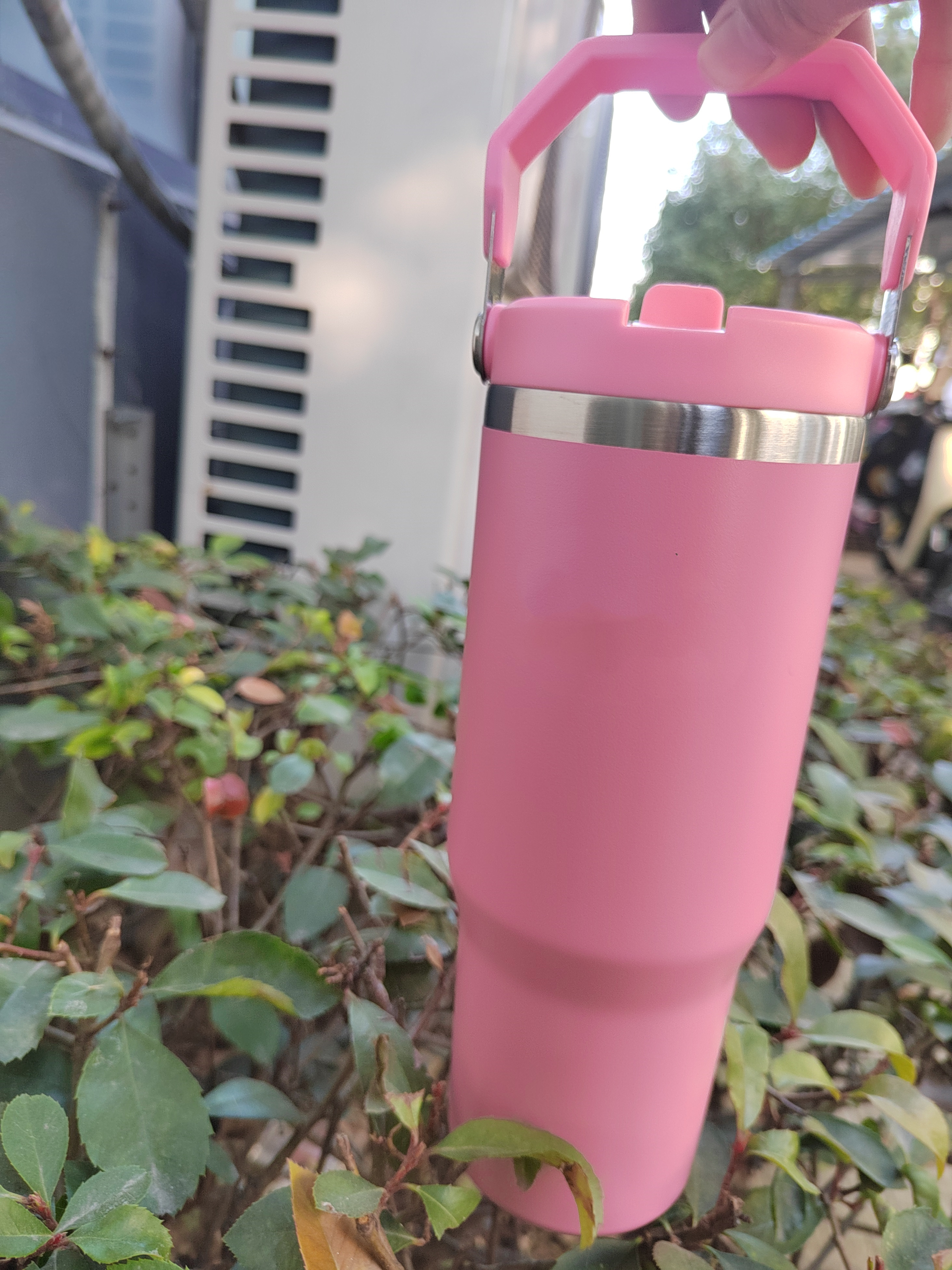 US STOCK Cobranded Water Bottles 30oz Cups Heat Preservation Stainless Steel Tumblers With Handle Outdoor Large Capacity Car Mugs Leakproof Flip Cups 