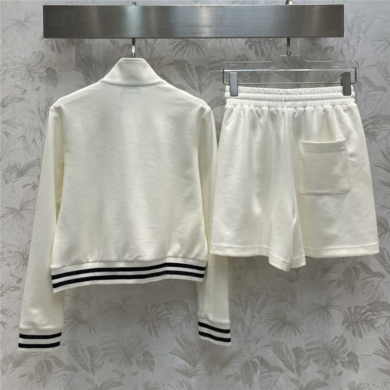 Embroidered Patterns Baseball Jacket Shorts Womens Tracksuits Classic Fashion Sports Pants Zipper Coat Sportswear