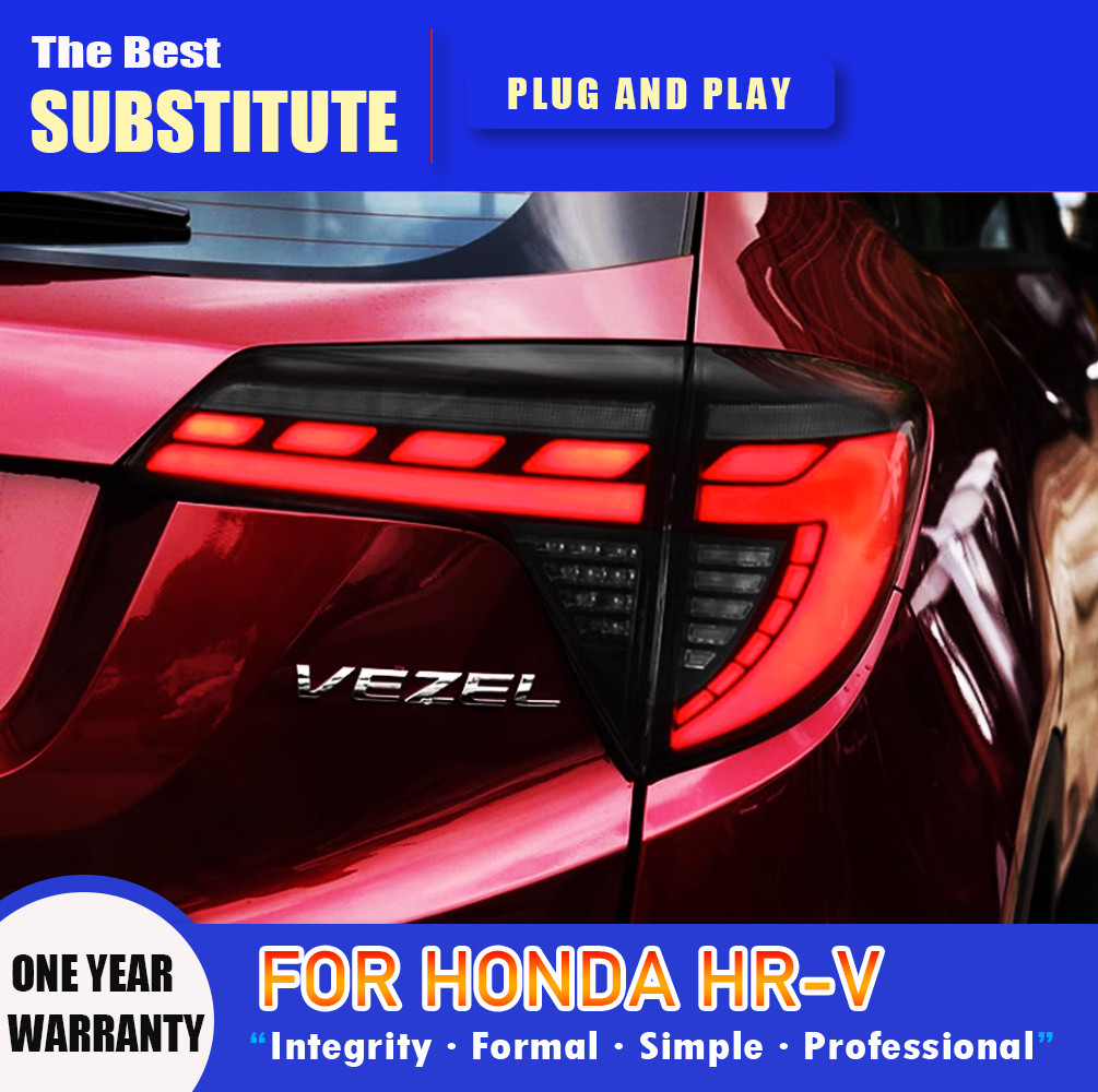 Car Styling for Honda HR-V 2014-20 19 HRV Vezel Tail Lights DRL Turn Signal Brake Light Fog Light Reversing Light