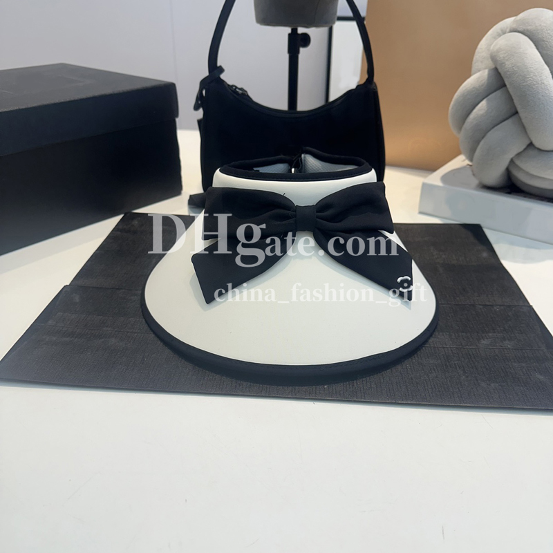 Summer Beach Hat Empty Top Seaside Sunscreen Hat Female Vacation Travel Big Brim Hat Bow Hat Fashion Hair Hoop Sun Hat