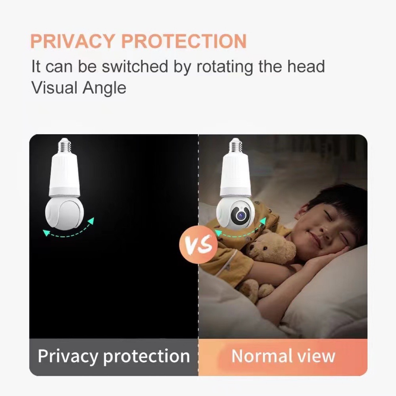 3MP E27 Bulb indoor Camera Bulb Camera 2 in 1 Wi-Fi Two-way Talk Security Surveillance CCTV Outdoor Security Camera Waterproof