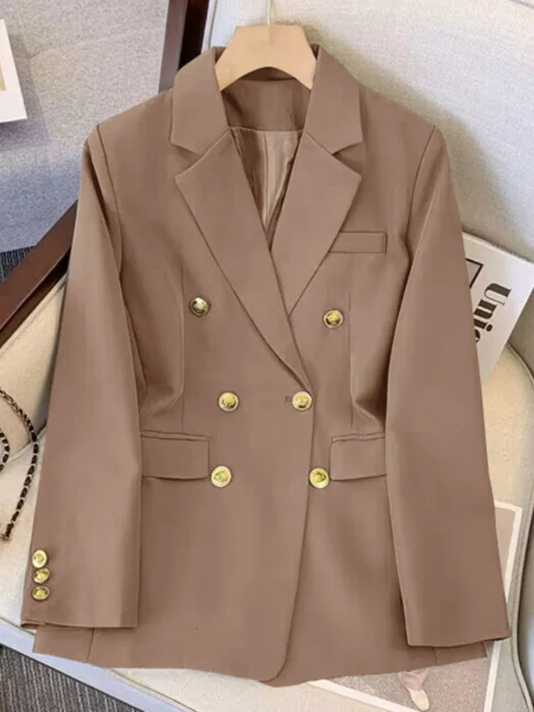 Blazer for Women Spring Autumn in Slim Korean Fashion Outerwears Loose Womens Jacket Office Lady Women Blazer Coats 240228