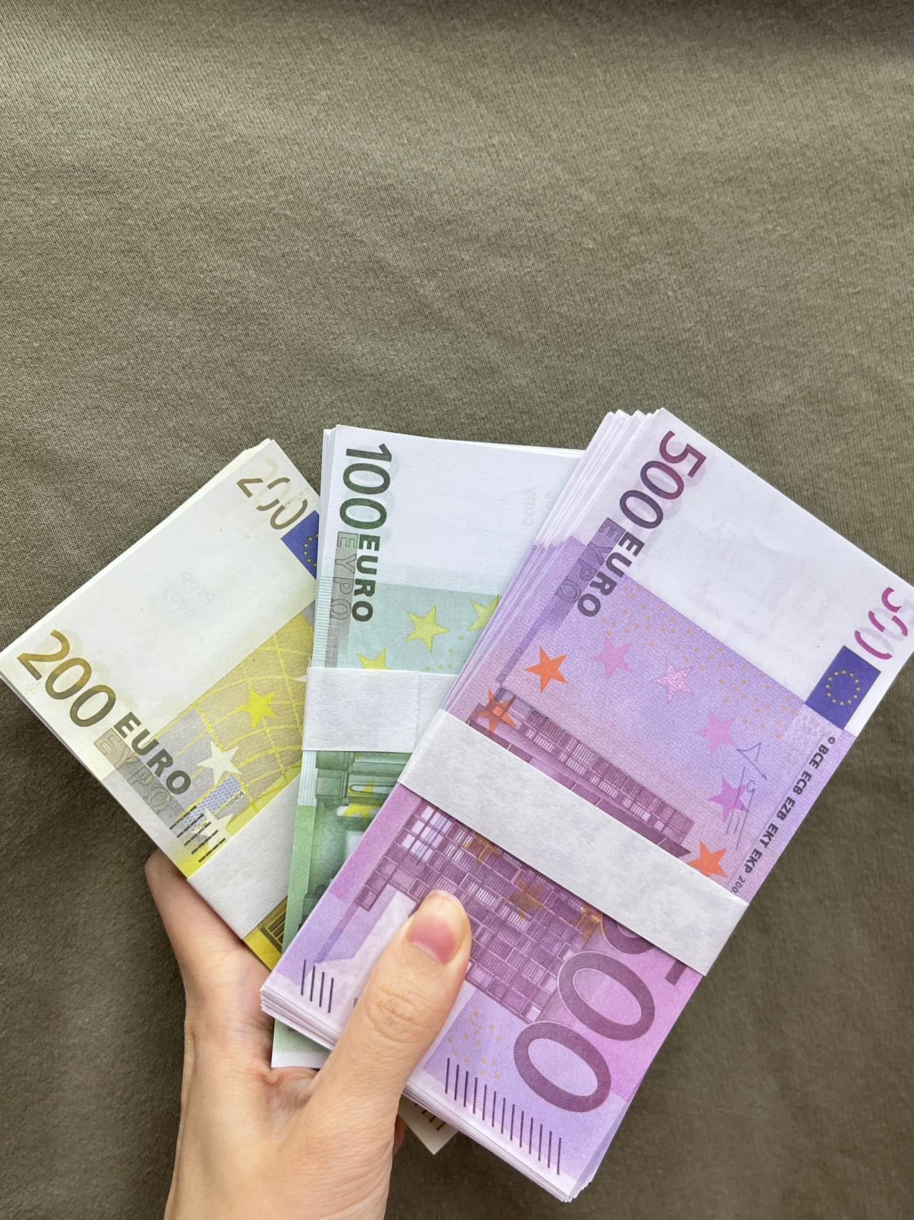 Banknotes Euro Actual Real Size Ffcjb Counterfeit Copy Money 1:2 Nwgil 3a3