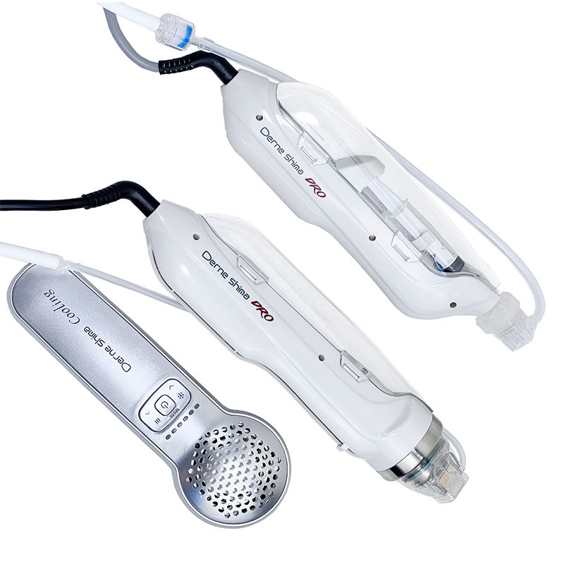 Dermashine 4th Generation Rf Gold Microneedle Skin Tightening Anti-aging Micro Needle Injector Mesotherapy Machine Facial Injection Gun