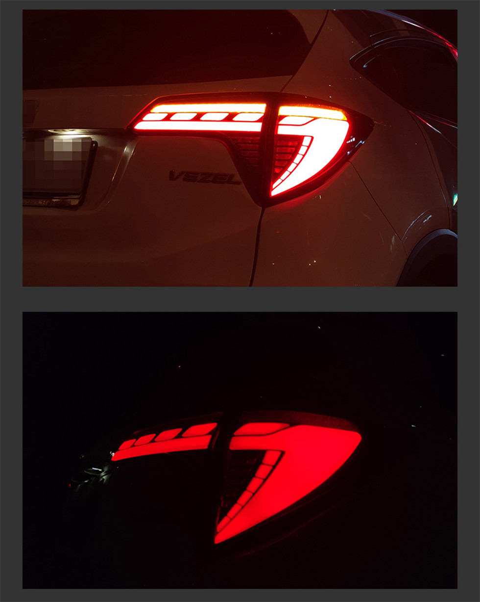 Car Styling for Honda HR-V 2014-20 19 HRV Vezel Tail Lights DRL Turn Signal Brake Light Fog Light Reversing Light