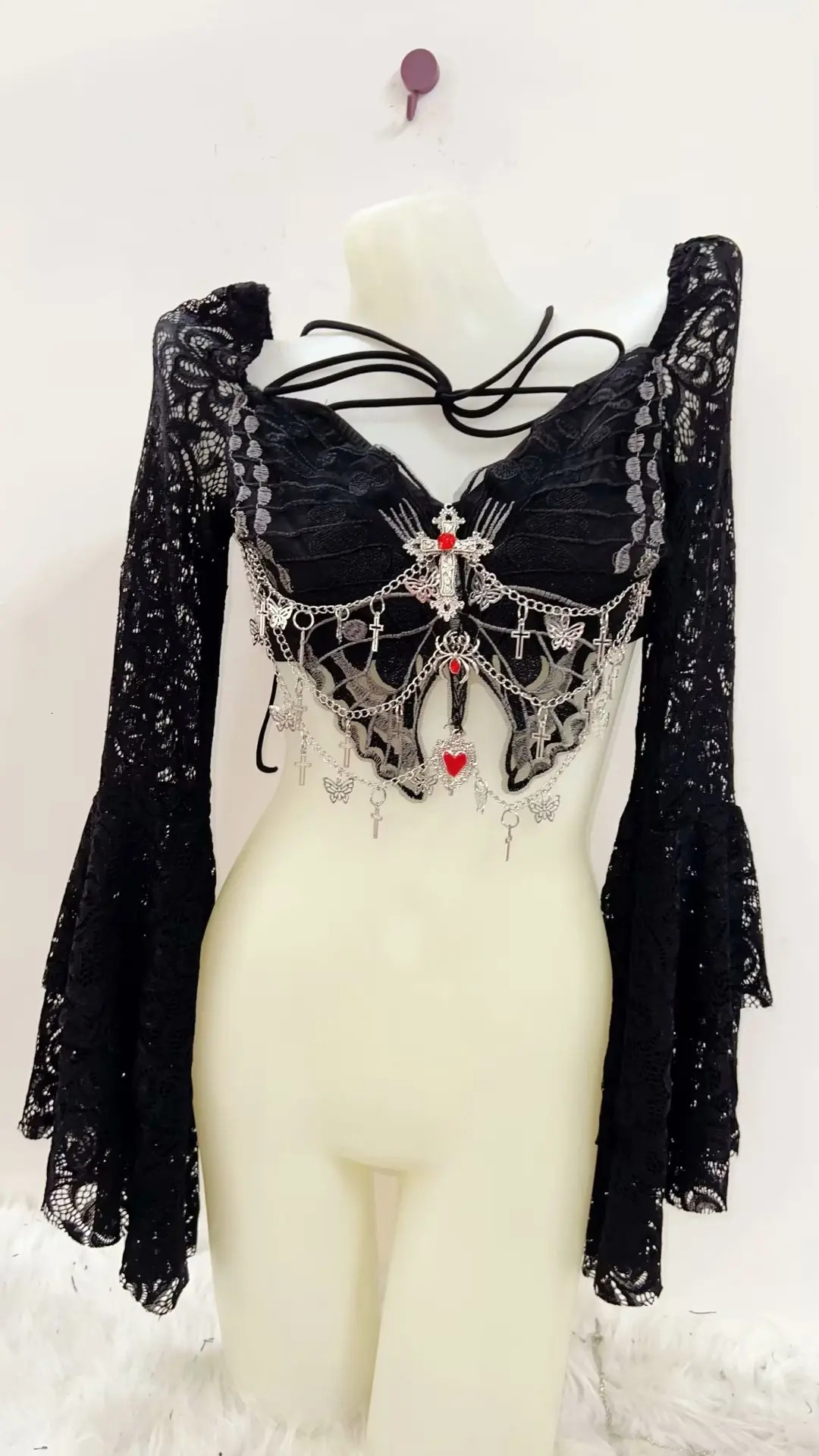 gothic clothes y2k clothes Cross Tops Gothic shirt Punk shirt y2k t shirt harajuku fashion y2k top e girl clothes sexy top 240228