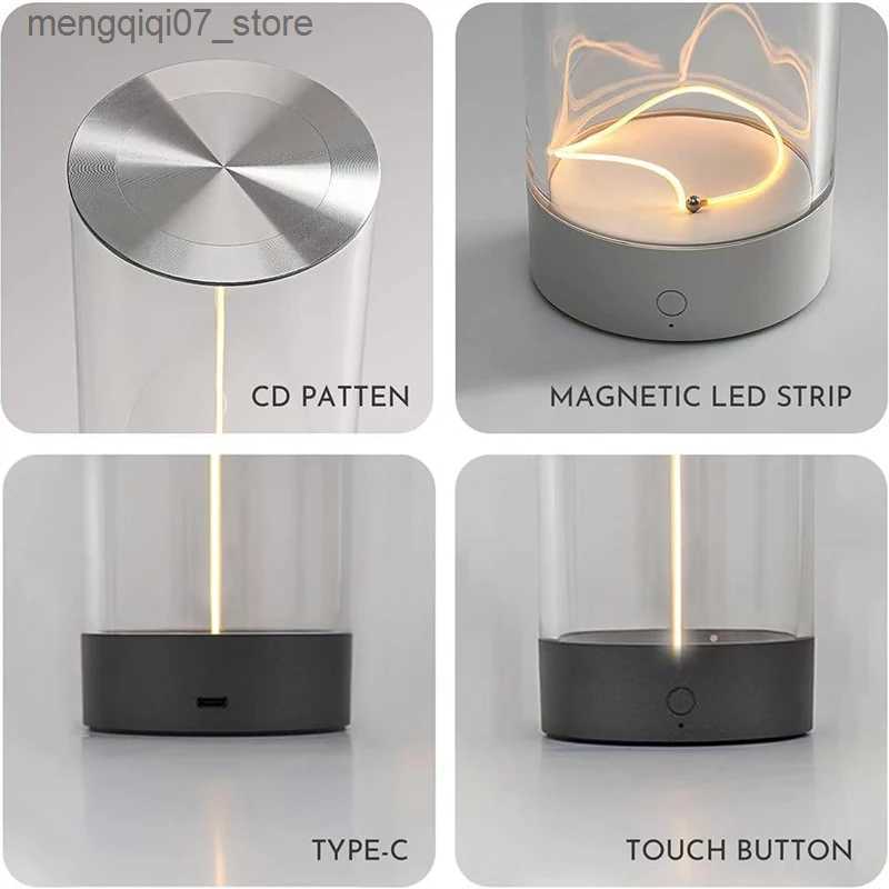 Lamps Shades AUGE LIGHT Minimalist Table Lamp Creative Design Bedside Cordless Desk Lamp Rechargeable Modern for Office Bedroom Living Room L240311