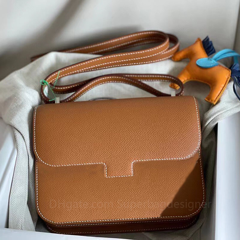 10A handmade quality luxury designer bag wax line leathers women lady shoulder vintage handbags straps crossbody tote purse genuine leather purse orange box
