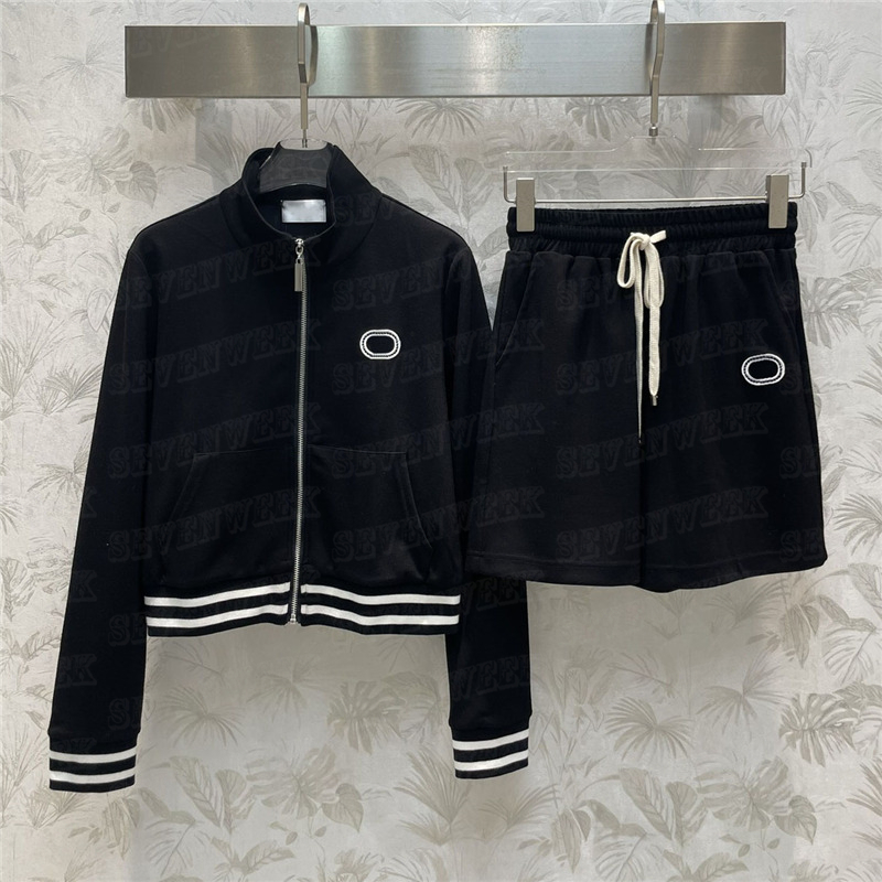 Embroidered Patterns Baseball Jacket Shorts Womens Tracksuits Classic Fashion Sports Pants Zipper Coat Sportswear
