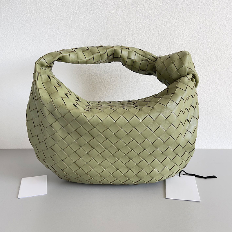 Woven Real genuine Leather Totes Brand Shoulder Bag Knot Handbags Suede Knitted Handmade High Quality Womens24