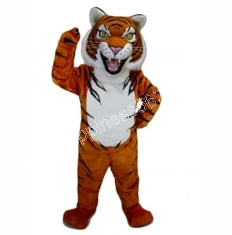 2024 New Adult Cute Tiger Mascot Costumes high quality Cartoon Character Outfit Suit Carnival Adults Size Halloween Christmas Party Carnival Party