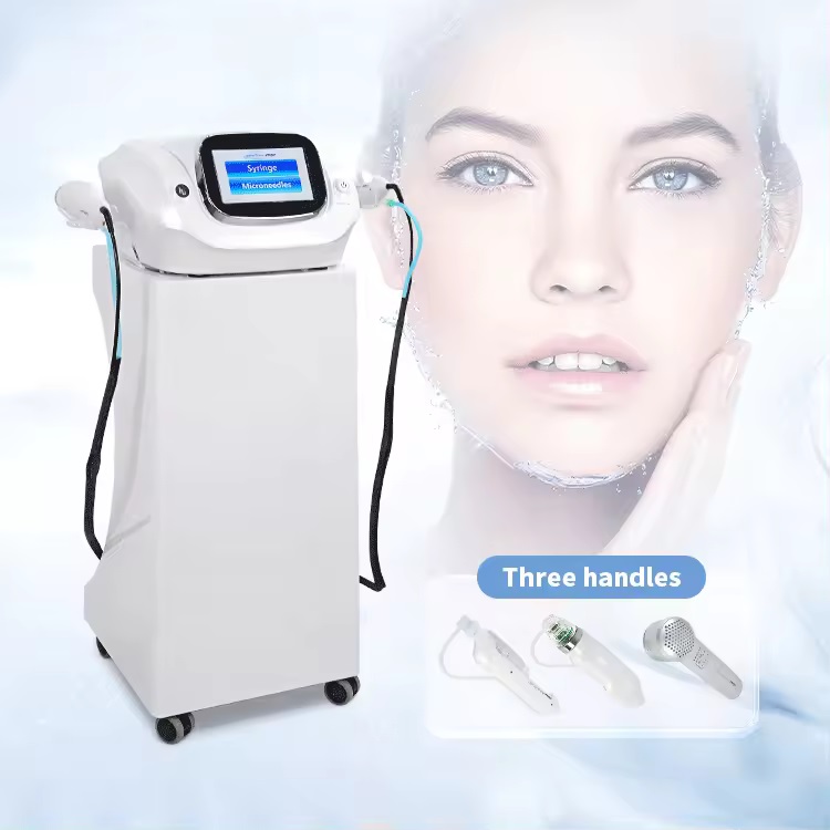 Dermashine 4th Generation Rf Gold Microneedle Skin Tightening Anti-aging Micro Needle Injector Mesotherapy Machine Facial Injection Gun