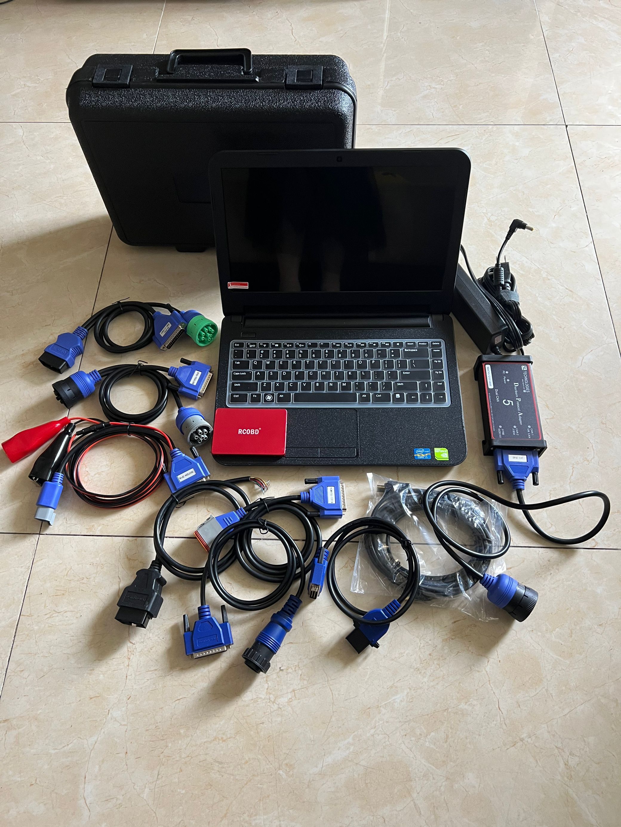 Latest DPA5 Best quality Protocol Adapter5 Heavy Duty Truck Scanner With SW installed well in New laptop 3421 model