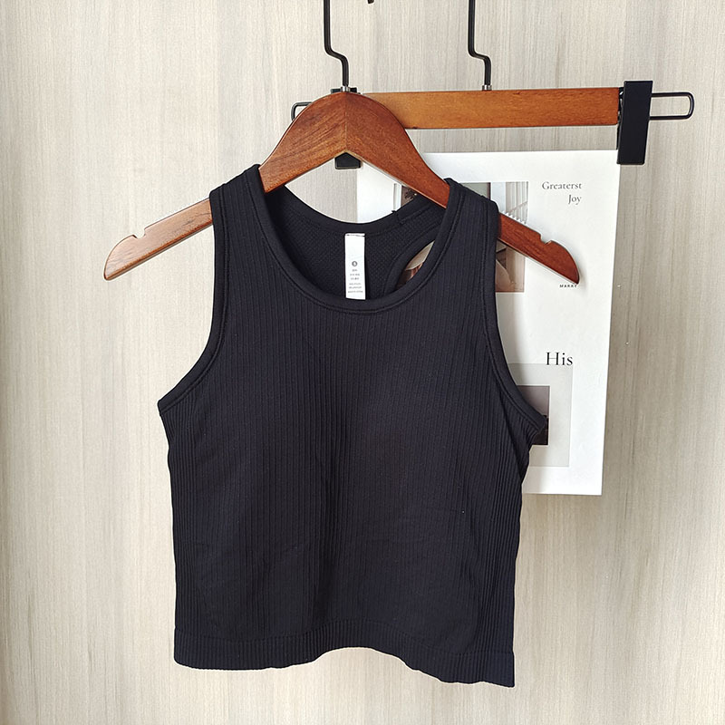 2025-- Women Sports Yoga Bra Sexy Tank Top Tight Yoga Vest A New Feeling With Chest Pad Breathable Close-together Yoga Top