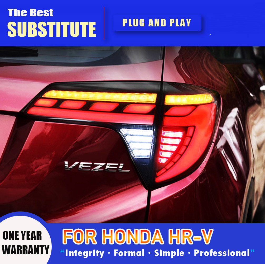 Car Styling for Honda HR-V 2014-20 19 HRV Vezel Tail Lights DRL Turn Signal Brake Light Fog Light Reversing Light