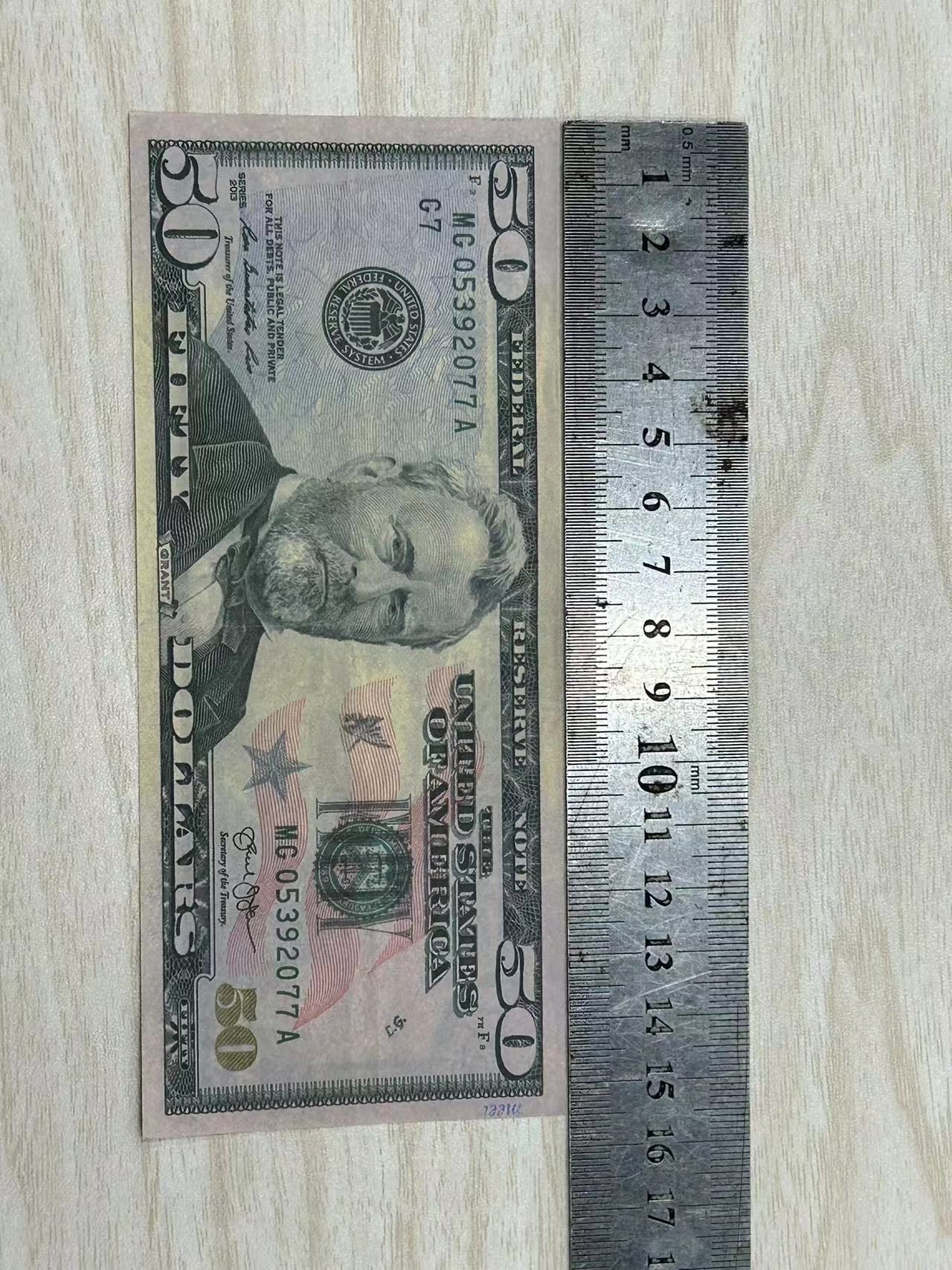 Party Props, Ockjx Actual Size Banknotes, 1:2 size copy US Money Simulated Bar Dollar Copy Props And Gpgsn