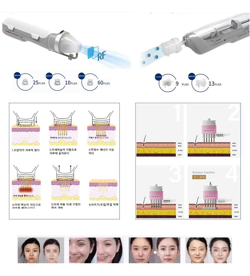 2024 OEM Skin Whitening Tightening Acne Gold Rf Microneedle Machine Fractional Rf Beauty Equipment