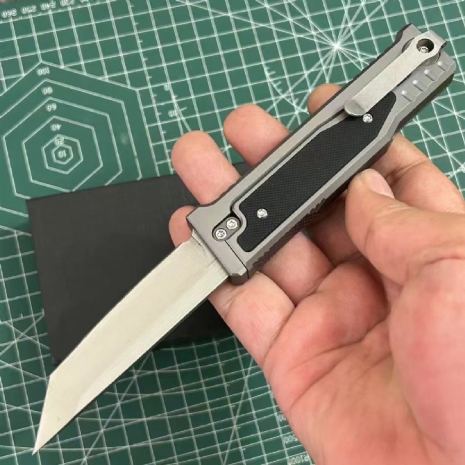 JUFULE Made Carry Knife D2 Drop Blade Aluminium + G10 Handle Tactical Fishing Pocket Camp Hunt Outdoor EDC Utility Folding Tools